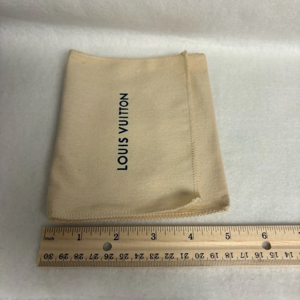 Louis Vuitton Beige Fold Over Small Accessories Dust Bag